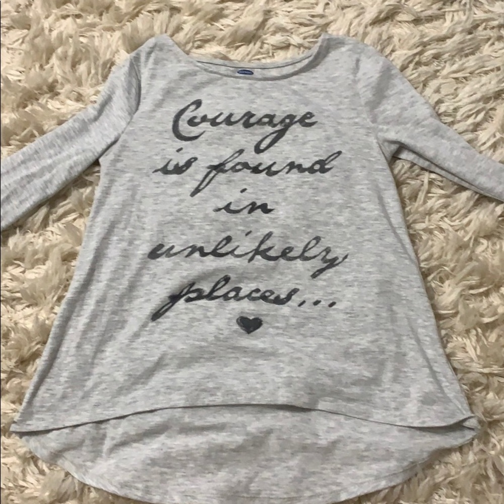 OLD NAVY girls long sleeved shirt